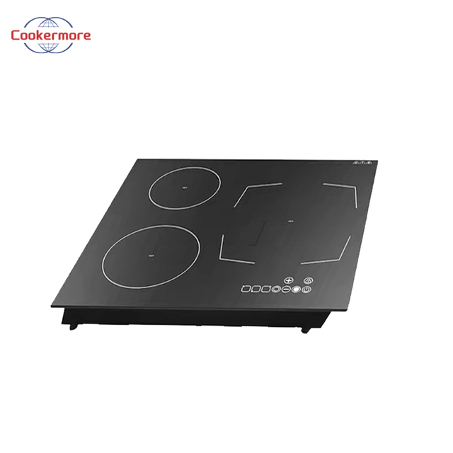 Home Use Electric Three Burner Dual Zone Induction Cooker-Touch Control Multi-Function Portable