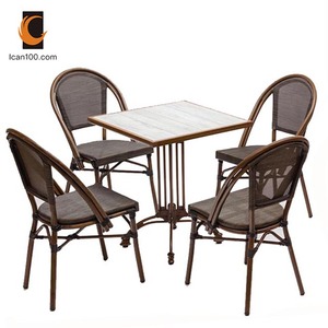 Mercado de venta caliente de alta final Ou-lado jardín al aire libre de aluminio mesa y sillas <span class=keywords><strong>muebles</strong></span> - Product Image 2