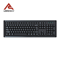 New Listing 104 Keycaps Wired Black Keyboard for Computer Laptop Office Key Board