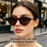 2534 Kacamata Oval Full Frame Clip-on Magnetik Unisex 2-in-1 untuk Mengemudi, Fotografi Jalanan, Desain Snap-on Multifungsi