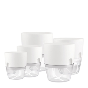 Pot de fleur moderne en plastique vitré auto-arrosant Jardinière d'intérieur automatique avec bonsaï pour <span class=keywords><strong>le</strong></span> sol du jardin - Product Image 4