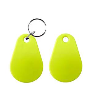 Clé RFID personnalisée GSC Getsmart 125KHz LF EM4305 T5577/13.56MHz HF F08 réinscriptible, plusieurs porte-clés étanches en plastique ABS NFC vierges - Product Image 1