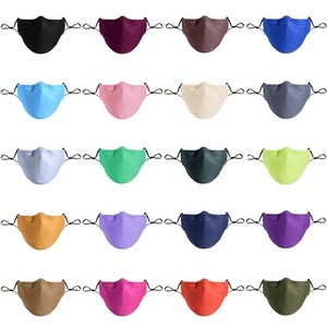 Logo Oem de haute qualité protection de sécurité personnalisée adultes hommes femmes masques de <span class=keywords><strong>masque</strong></span> facial en coton réutilisables lavables respirants réutilisables - Product Image 2