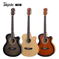 Guitare Électro-Acoustique 40 Pouces à Pan Coupé Économique de Haute Qualité