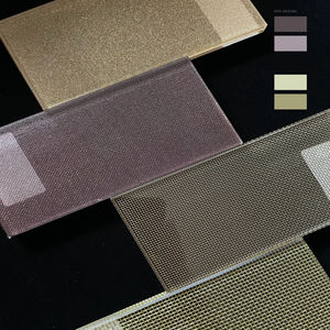 अनुकूलित 5 + 5mm-12 + 12 मिमी लैमिनेटेड ग्लास कला बुना तार जाल सजावटी ग्लास - Product Image 1