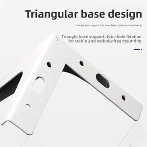 Patas Metálicas Blancas <span class=keywords><strong>de</strong></span> Tres Puntas para Muebles |   Soporte Moderno y Resistente para Sofá, Mueble <span class=keywords><strong>de</strong></span> TV y Mueble <span class=keywords><strong>de</strong></span> Baño |   Patas <span class=keywords><strong>de</strong></span> Fácil Instalación - Product Image 4