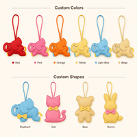 Porte-clés gonflé en cuir PU souple personnalisé avec logo, rembourré en coton, pendentif de sac à main, breloque de sac pour cadeaux promotionnels d'entreprise en gros