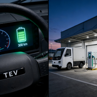 Camion frigorifique électrique EEC L7e |   Fourgon de livraison frigorifique de 300 km d'autonomie, 14,8 kW, pour le transport de produits médicaux et alimentaires surgelés