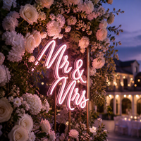 Enseigne néon LED personnalisée pour toile de fond de mariage, enseigne nominative personnalisée, néon « Better Together » pour décoration d'anniversaire ou de fête