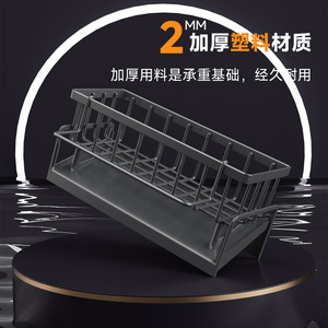 Kitchen Storage Rack Sink Drain Rack Multi Functional Dishwashing Sponge <b>Holder</b> Rectangle Shape Mesa Shelf - Product Image 4