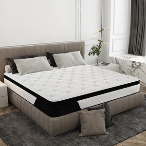 Espuma viscoelástica de tamaño completo, colchón híbrido de <span class=keywords><strong>9</strong></span> pulgadas en una caja, diseño ergonómico con resorte interior de bolsillo de 5 zonas - Product Image 2