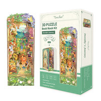 Tonecheer Le Voyage de Dorothy : Kit de maison de poupée miniature en bois DIY, Aventure de puzzle 3D, Conte de fées d'amitié, avec éclairage