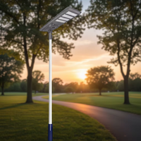 Lampadaire solaire LED tout-en-un étanche IP66 pour extérieur 300W 400W 500W avec corps en aluminium
