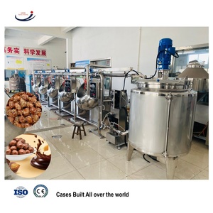 Nouvelle machine à enrober les noix au <span class=keywords><strong>chocolat</strong></span> pour lait et fruits, contrôle PLC, capacité personnalisée, air froid et pistolet à pulvérisation de <span class=keywords><strong>chocolat</strong></span> - Product Image 1