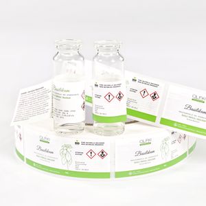 สติกเกอร์ไวนิลกันน้ำสองด้าน สี CMYK/PMS ขนาด 5 มล. 10 มล. สำหรับขวด  รูปแบบ/ขนาดตามสั่ง สติกเกอร์ระบุข้อมูล ฉลากขวดขนาด 3 มล. - Product Image 2