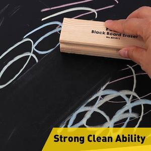 Foska Premium <span class=keywords><strong>feutre</strong></span> tableau noir gomme sans poussière bois tableau gomme tableau noir gomme avec épaissir 26mm manche en bois - Product Image 4