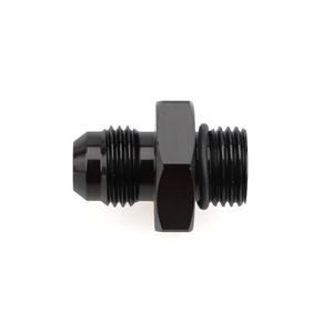 Adaptador An6 Oring de aleación de aluminio con rosca externa, accesorio de modificación de coche negro Orb6 - Product Image 2