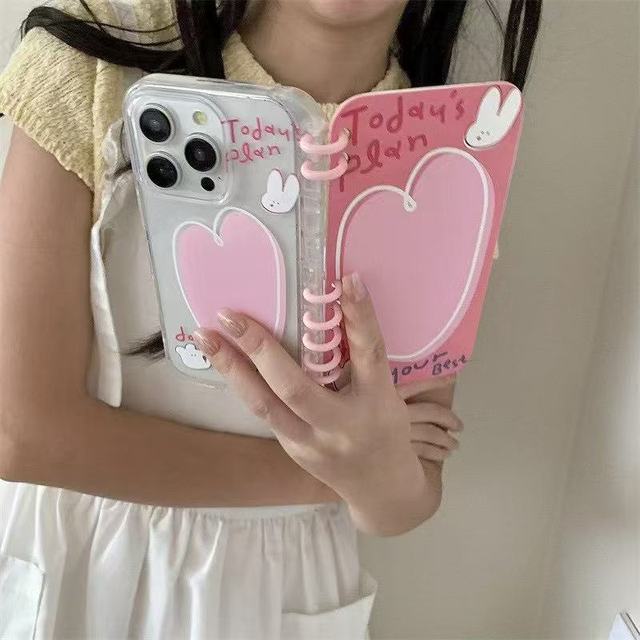 Customizable Pattern Cute Cartoon Flip Notebook Phone case Suitable for iPhone 16 15 14 13 Pro Max Phone case