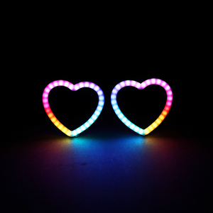 Halos coeur 80mm RGB Chasing avec contrôleur dent bleue pour phares - Product Image 4