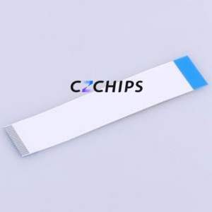 JS10B-20P-100-4-8 FFC Cable (Flexible Flat Cable) P=1mm Connector 20P 1mm 0.3mm Reverse - Product Image 2