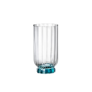 Vaso para Bebidas Florian Azul 43 cl, Altura 14.1 cm, Diámetro 7.3 cm, Bormioli Rocco - Product Image 1