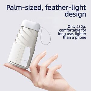 Paraguas de Bolsillo Plegable de 6 Secciones con Protección Solar UPF50, Personalizable con Logotipo OEM, con Toldo Grande y Compacto, para Mujer, para Viajes - Product Image 4