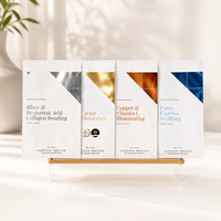 Sachets personnalisés Cailyn avec logo imprimé, en PE, thermoscellables, finition mate, pour masques faciaux, emballage de feuilles de masques, taille et couleur personnalisées