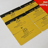 Étiquette d'avertissement de sécurité électrique industrielle personnalisée, autocollant de précaution de protection ESD pour équipement