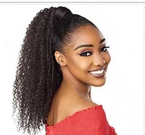 Nueva Llegada, Extensión de Cabello Humano con Clip, Ondulado, Rizado, Brasileño, 100% Virgen Remy, con Cordón/Anudado, Color Personalizado - Product Image 2