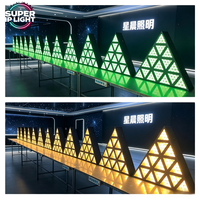 Projecteur LED triangulaire rétro 300W, 15*20W, 2200K, gradateur 16 bits, DMX512, effet flash rétro, lumière de scène pour DJ, spectacle disco