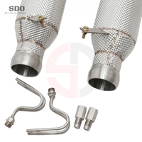 Downpipe Catalizado de Alto Flujo y Alta Calidad SDO para McLaren Artura Coupé MCLA 3.0T 2022+ con Escudo Térmico para Escape de Alto Rendimiento