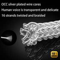 ATAUDIO HIFI - Cables de Audio de Alta Fidelidad con Conector XLR de 4 Pines Chapado en Oro y OCC Plateado para Auriculares de Reproductor/Computadora Sony