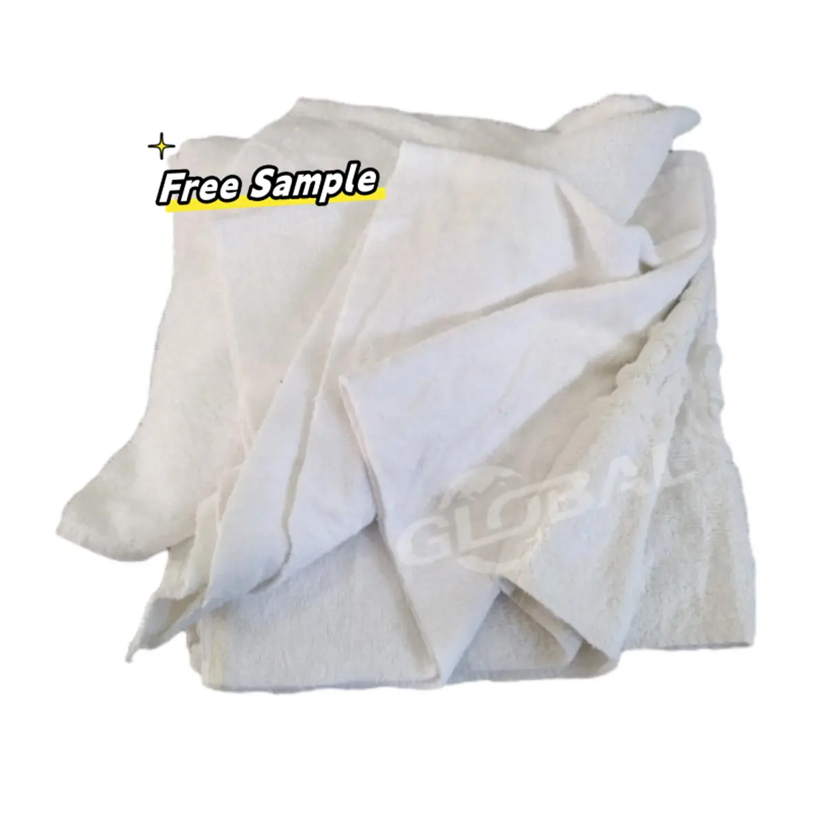 Reclaimed White Face Towel Cotton Cleaning Wiping Rags towel waste rags used cutting hotel towel wiping rags