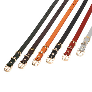 Manufacturer Wholesale Classic Top Layer Cow <b>Leather</b> Quick Release <b>Dog</b> <b>Collar</b> with Ribbons for Small Medium and Large <b>Dogs</b> - Product Image 3