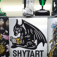 Dragon noir aventure roman émail broches dessin animé Animal broche pour sac à dos col revers Badges plaqué bijoux cadeaux pour amis