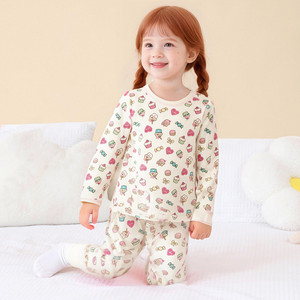 <span class=keywords><strong>Pigiama</strong></span> per Bambini in Jersey di Cotone con Stampa <span class=keywords><strong>Gatto</strong></span>/Cupcake - Morbido Completo a Maniche Lunghe con Motivi Carini per Ragazze - Product Image 6