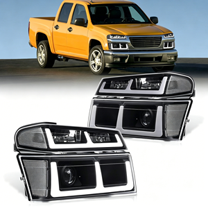 Kit de phares avant de voiture de style projecteur, phares LED automatiques, feux de jour DRL, ensemble de remplacement pour Chevrolet Colorado 2004-2012 - Product Image 2