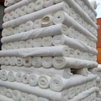 Tissu Pongee Teint Léger 100% Polyester 75D 210T Imperméable Respirant Infroissable Résistant aux Déchirures à Tissage Croisé