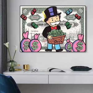 Pintura en Lienzo de <span class=keywords><strong>Alec</strong></span> Monopoly, Arte de Dinero, Hombre Rico, Póster de Dibujos Animados e Impresión, Arte Pop para Pared, Cuadro para Decoración del Hogar, Sala de Estar - Product Image 6