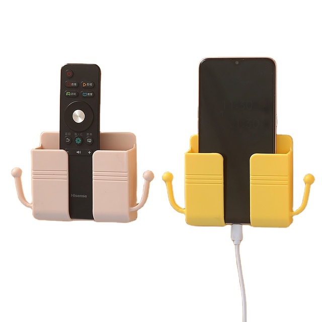 Holder Wall Mount Phone Holder for Home With Charging Port Remote