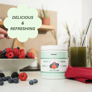 Supplément de jus végétalien personnalisé mélange de légumes verts poudre de boisson énergétique super alimentaire avec vitamine minérale fruits légumes poudre nutritive - Product Image 6