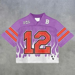 Kaus pria ukuran Eropa musim panas 2025 kaus Jersey bunga lintas batas cetak Digital Hawai Fashion baru lengan pendek ukuran besar - Product Image 3