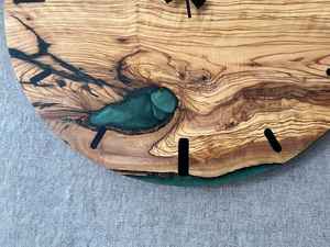 Creative Resin Crafts <b>Wall</b> <b>Clock</b> With Wooden Frame Featuring <b>Unique</b> Artistic Patterns Smooth Texture And Long Lasting - Product Image 5