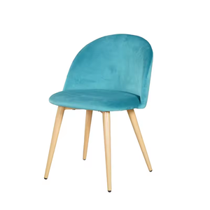 <span class=keywords><strong>Sedie</strong></span> da Pranzo Imbottite Semplici per <span class=keywords><strong>Cucina</strong></span>, Sedia in Velluto <span class=keywords><strong>Rosa</strong></span> per Toeletta, Sedia Laterale per Soggiorno con Gambe in Metallo - Product Image 5