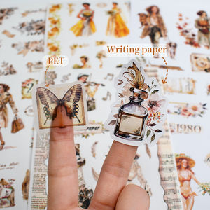 Album Personalizzato per Scrapbooking e Planner con Pagine Completamente Stampate, Vari Materiali di Carta, Fogli di Adesivi Washi e PET - Product Image 3