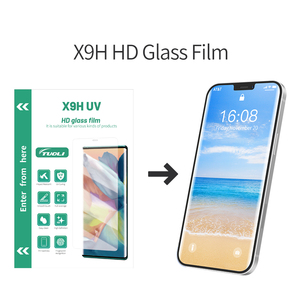 Film <span class=keywords><strong>de</strong></span> protection d'écran incurvé HD UV en verre incassable et ultra-lisse personnalisé pour smartphones – Idéal pour les magasins d'accessoires mobiles - Product Image 1