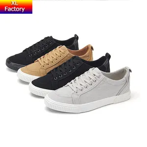 Multi-style Men's Ordinary Classic Flat Canvas Shoes Washed Denim Brown Walking Shoes Light and Breathable