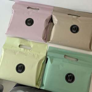 Bolsas de Correo de Polietileno con Impresión Personalizada, Bolsa de Embalaje para Envío de Ropa, Bolsa de Plástico para Zapatos con Asa Troquelada - Product Image 3