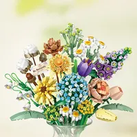 LOZ 1670 1671 1672 Cactus Mini, Bonsái Creativo, Simulación de Plantas Verdes, Flores Decorativas, Juego de Bloques de Construcción para Regalo