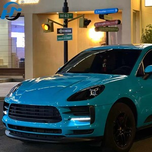 <span class=keywords><strong>Film</strong></span> à changement de couleur de carrosserie TPU Miami Blue PPF High Gloss Air Release Not Layered Ocean Blue Gloss Rock Chip Protect - Product Image 4